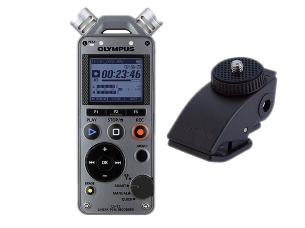 OLYMPUS LS12 REJESTRATOR DŹWIĘKU + KLIPS CL2