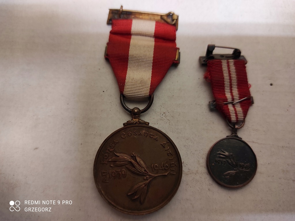 Irlandzki medal emergency service 1939-1946