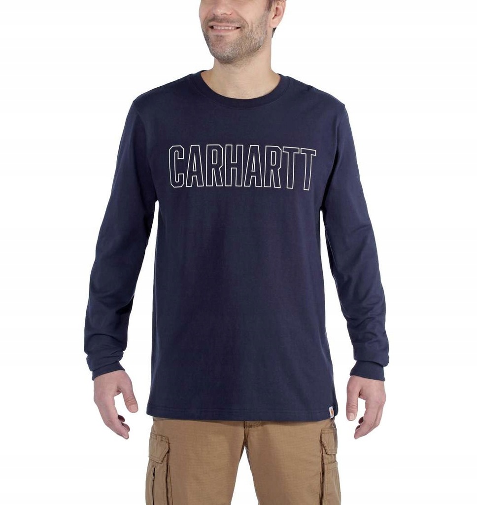 CARHARTT KOSZULKA LONG SLEEVE GRAPHIC NAVY XL