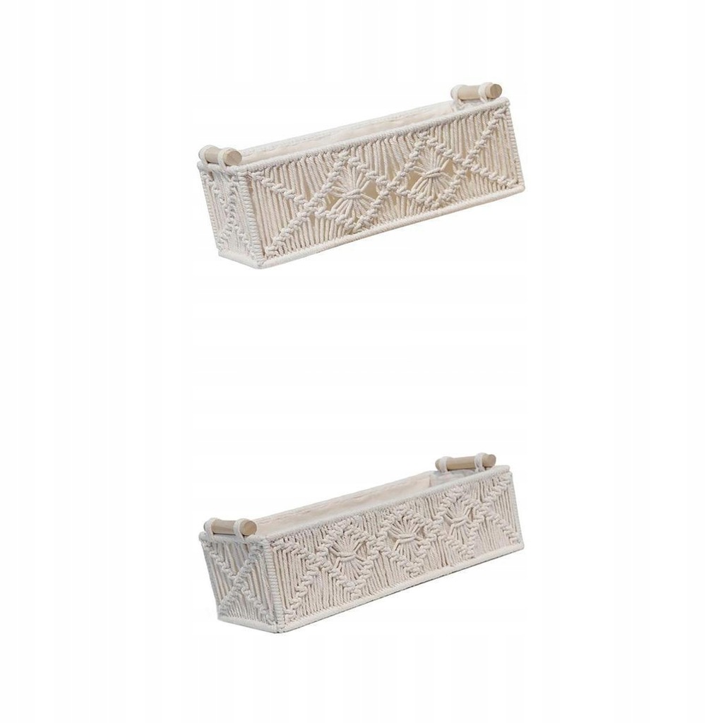 2x Woven Storage Basket Photography Props Holder