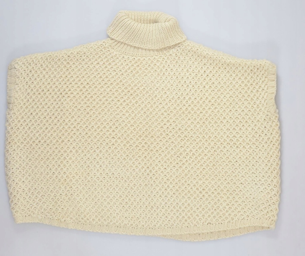 1-8672 BEŻOWE PONCHO PRIMARK 11-12 152cm