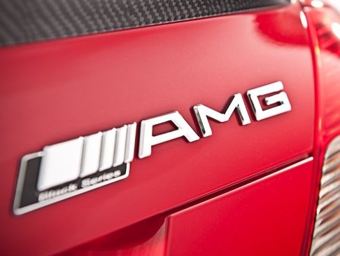 Znaczek Emblemat Klejony MERCEDES AMG GT BLACK SEC