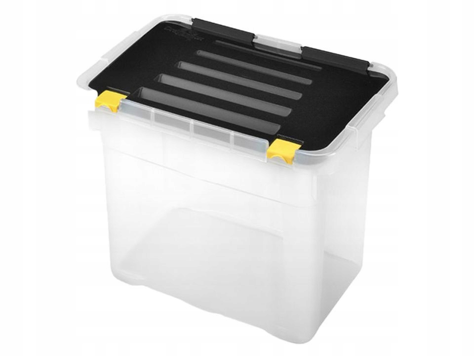 Pojemnik z pokrywą 100L, plastikowy, 78x38,5x47,5 cm