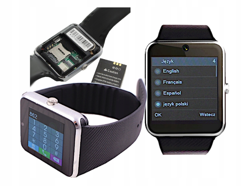 SMARTWATCH BLUETHOOTH SLOT SIMCYFROWY WYŚWIETLACZ