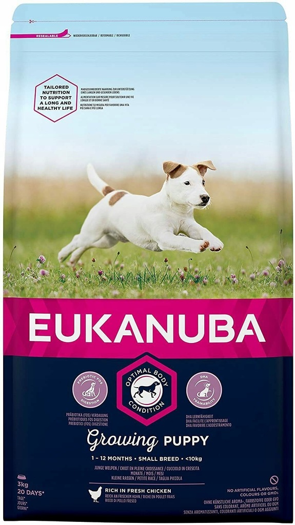 Eukanuba Sucha karma dla szczeniąt małe psy 3kg