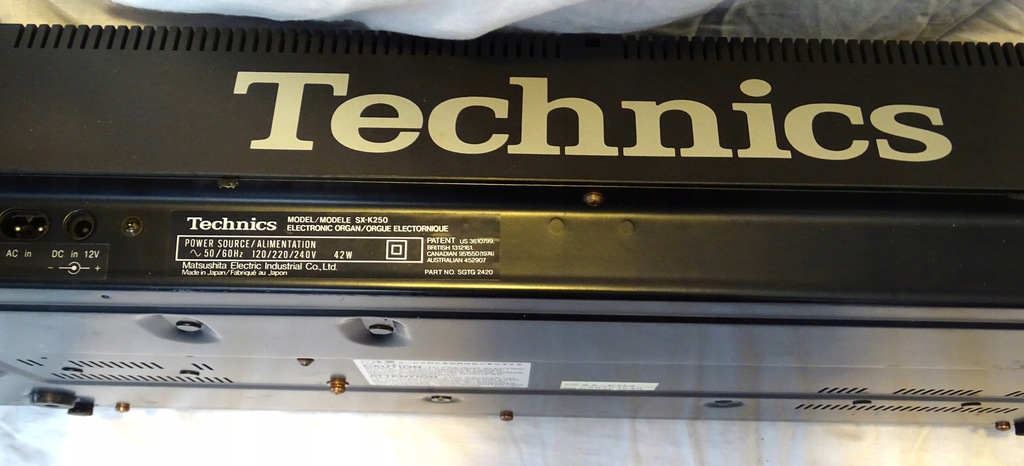 TECHNICS SX-K250 KEYBOARD - 9687760832 - oficjalne archiwum