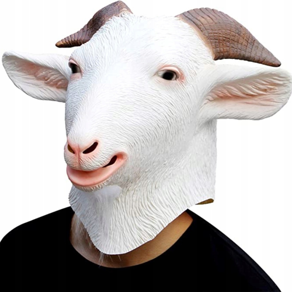 Straszna Maska Kozła Lateksowa Halloween Karnawał Kozioł