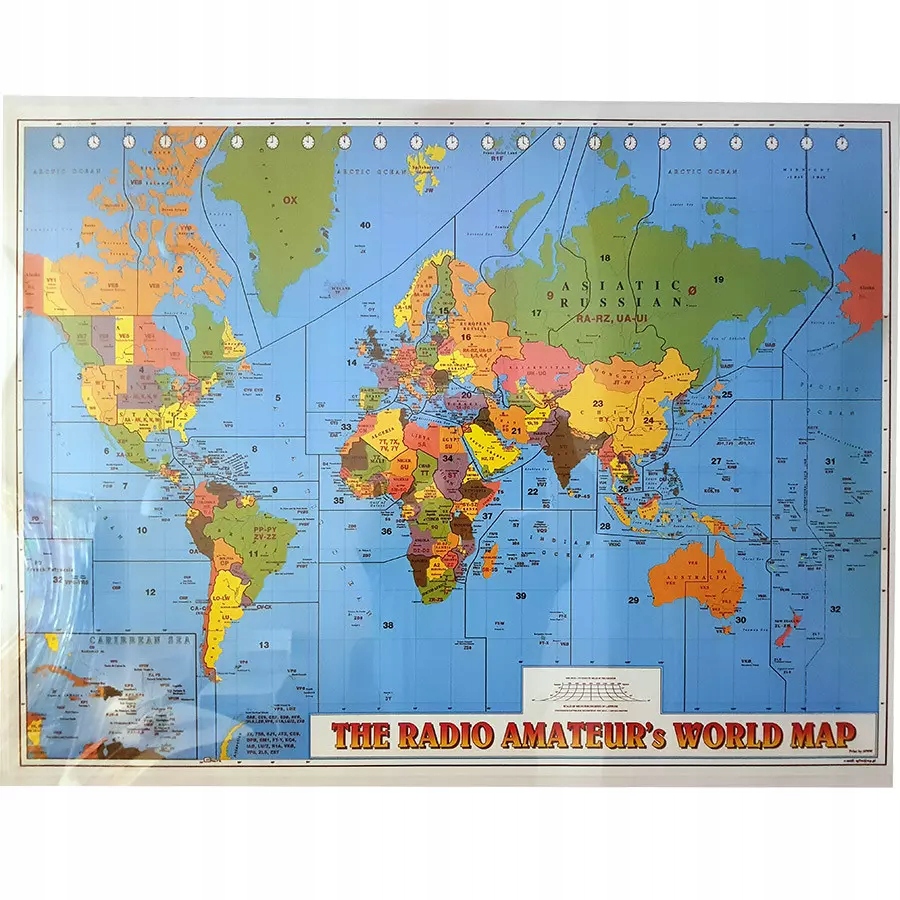 Mapa świata 68cm x 48cm