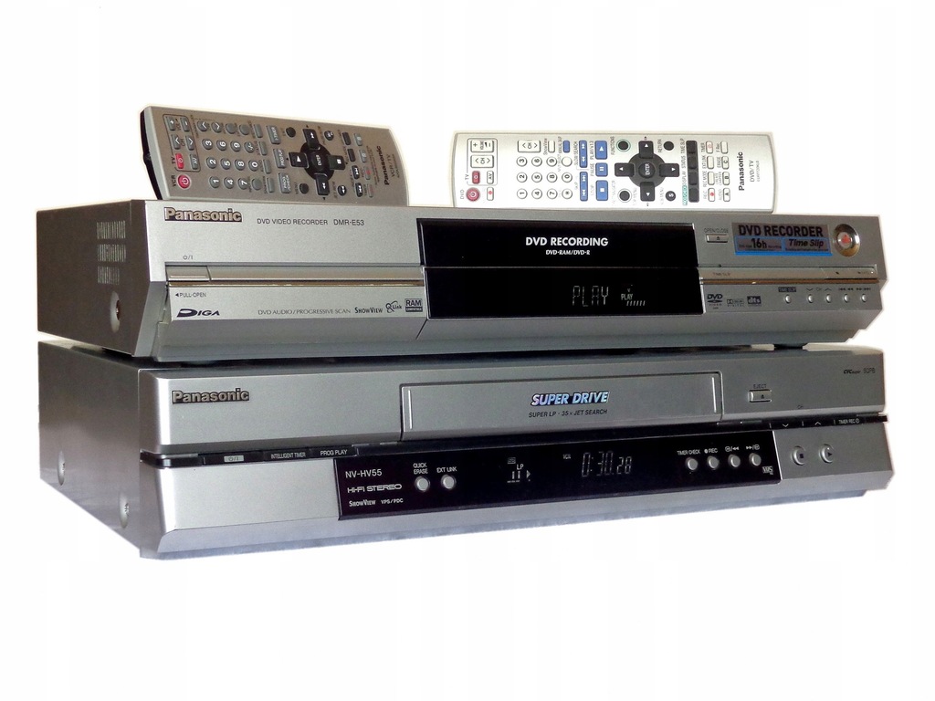 PANASONIC NAGRYWARKA DVD+VCR Przegraj VHS na DVD 7829058762 oficjalne archiwum Allegro