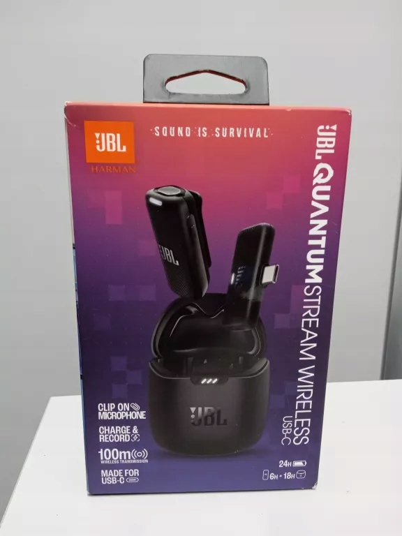 MIKROFON POJEMNOŚCIOWY JBL QUANTUM STREAM WIRELESS USB-C