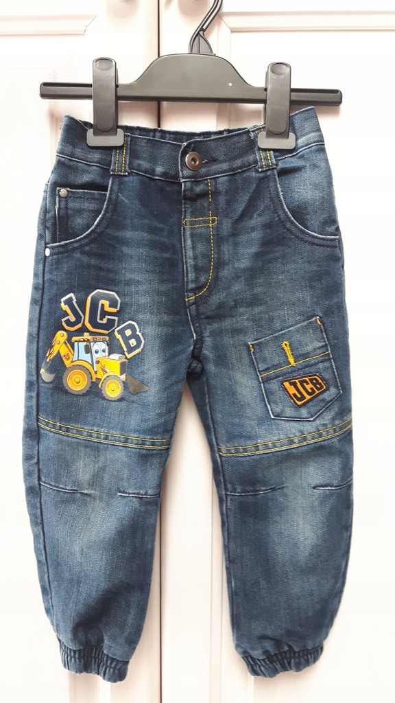 George r. 92- 99 spodnie jeansowe joggrrsy koparka
