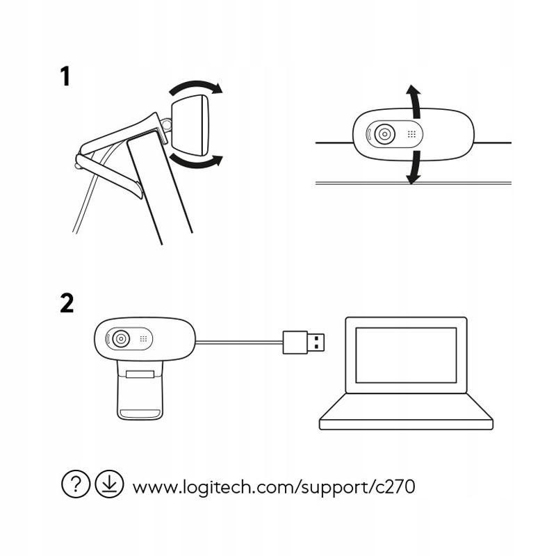 Купить Веб-камера Logitech C270i HD: отзывы, фото, характеристики в интерне-магазине Aredi.ru