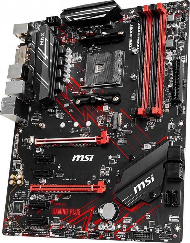 Купить Материнская плата MSI B450 GAMING PLUS MAX ATX AM4 DDR4: отзывы, фото, характеристики в интерне-магазине Aredi.ru