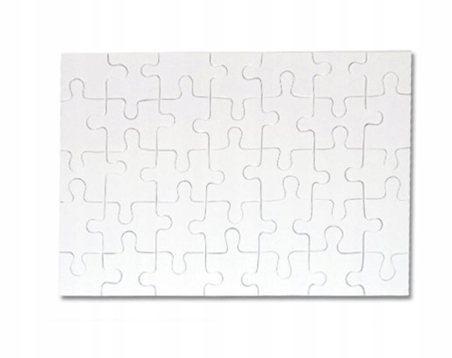 Puzzle do sublimacji 27 x 19,5 cm 35 elementów Termotransfer