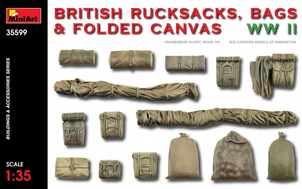 MINIART 35599 1:35 British Rucksacks, Bags & F