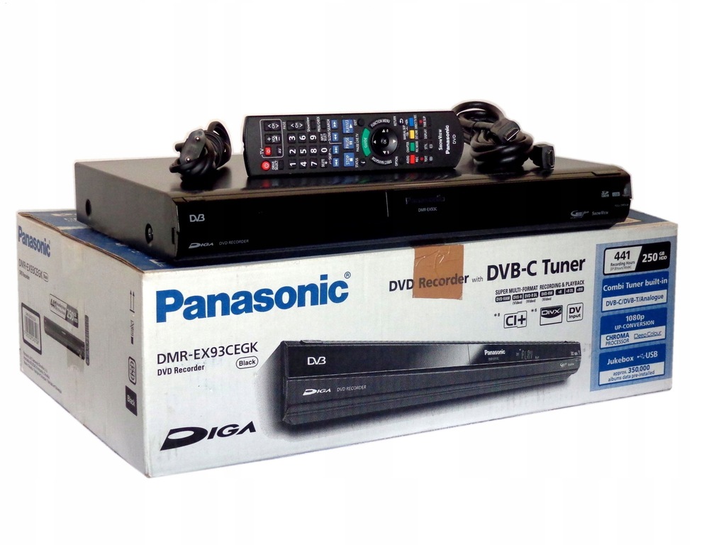 Купить Рекордер DVD-HDD PANASONIC 250 ГБ MenuPL USB HDMI DVB-T: отзывы, фото, характеристики в интерне-магазине Aredi.ru