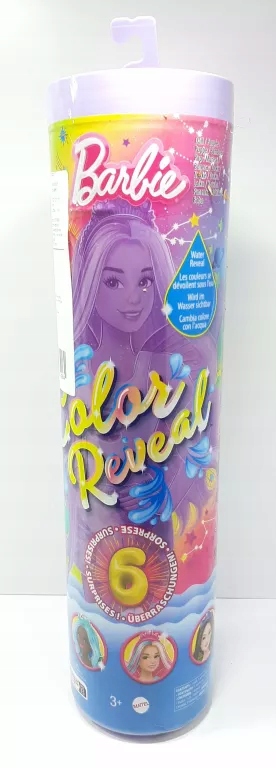 BARBIE NIESPODZIANKA COLOR REVEAL 6 TĘCZA