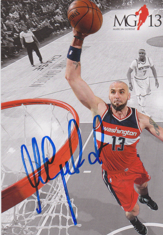 Marcin Gortat - poster z autografem