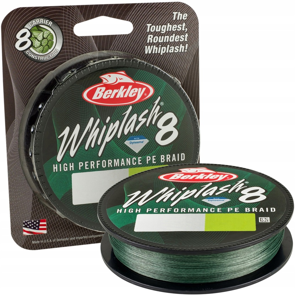 Plecionka Berkley Whiplash 8X Green 0,12mm / 150m