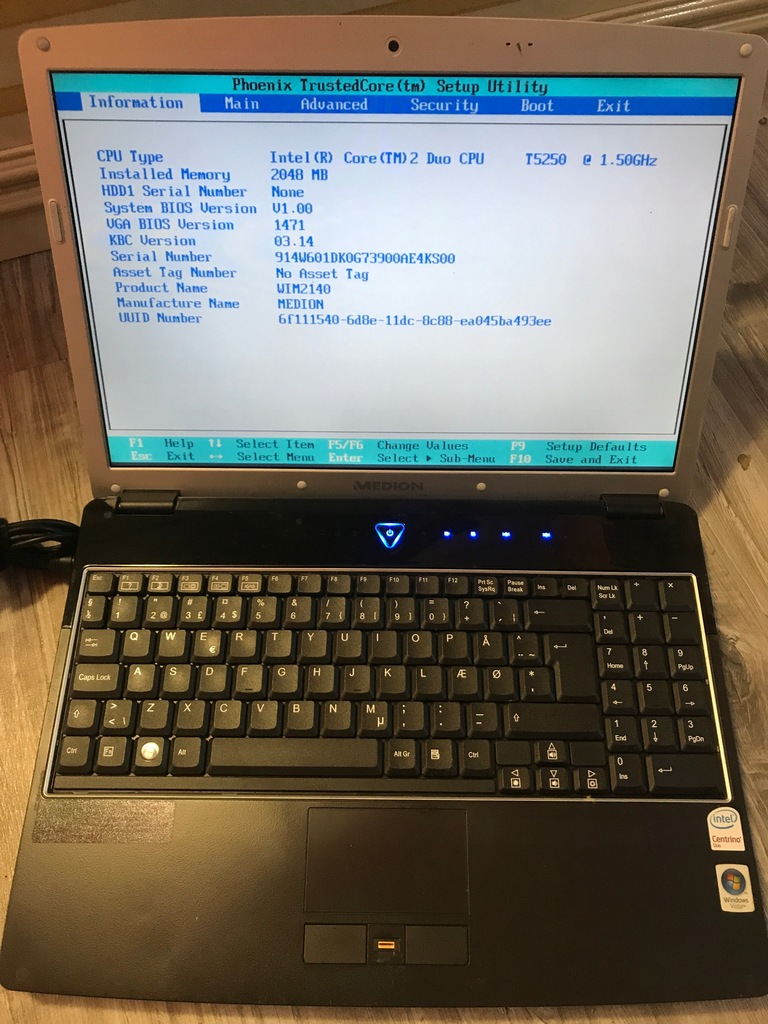 Laptop Medion MD96350 15,4 "