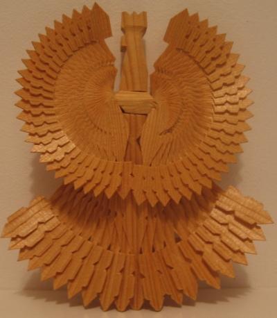 Figurka drewniana orzeł Łódź orzełek drewno sosna