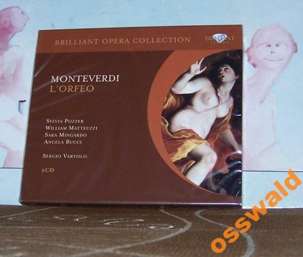 MONTEVERDI L'ORFEO 2cd REKOMENDACJA pozzer VARTOLO