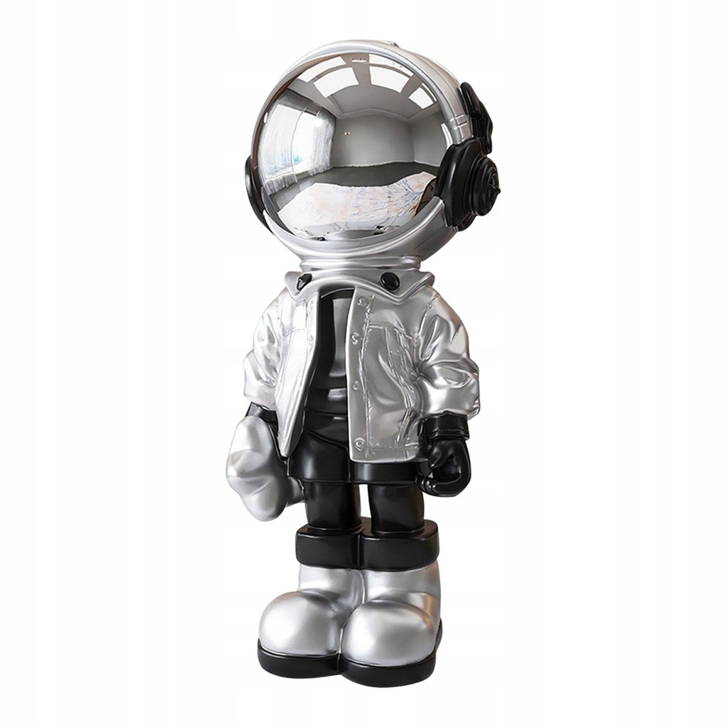 Posąg stojącej astronauty z żywicy 3D Argent
