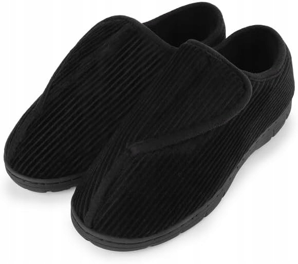 KAPCIE MĘSKIE SZTRUKSOWE CZARNE 40/41