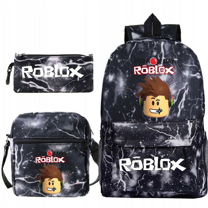 DUŻY ZESTAW ROBLOX PLECAK A4 TORBA PIÓRNIK KOMPLET