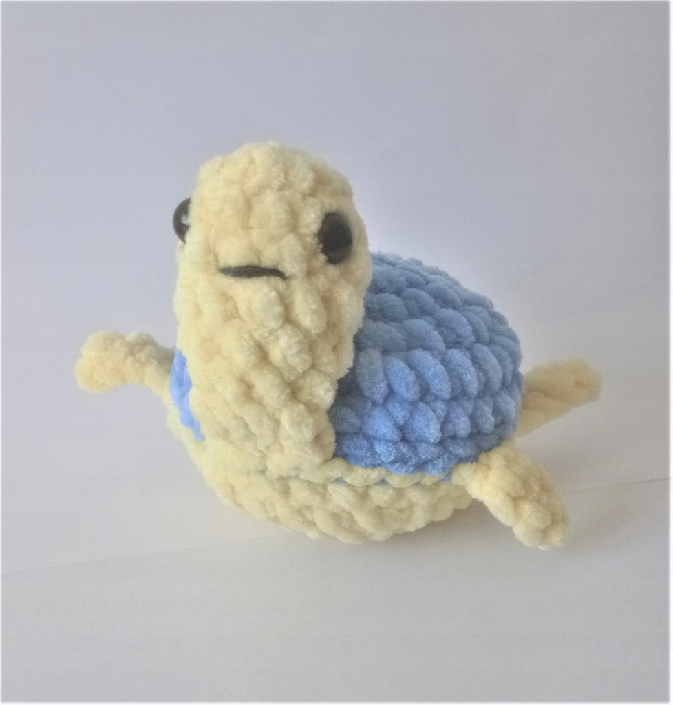 Crochet Plush Turtle, Maskotka Żółwik na szydelku