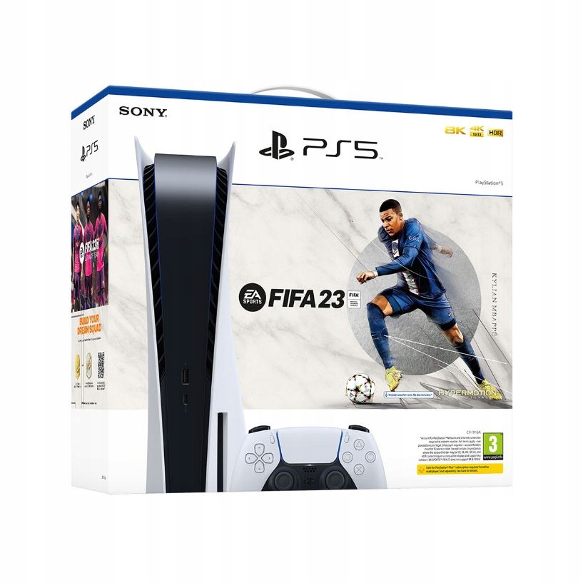 PlayStation 5 z napędem + gra FIFA 23, PS5 24h 12697388727