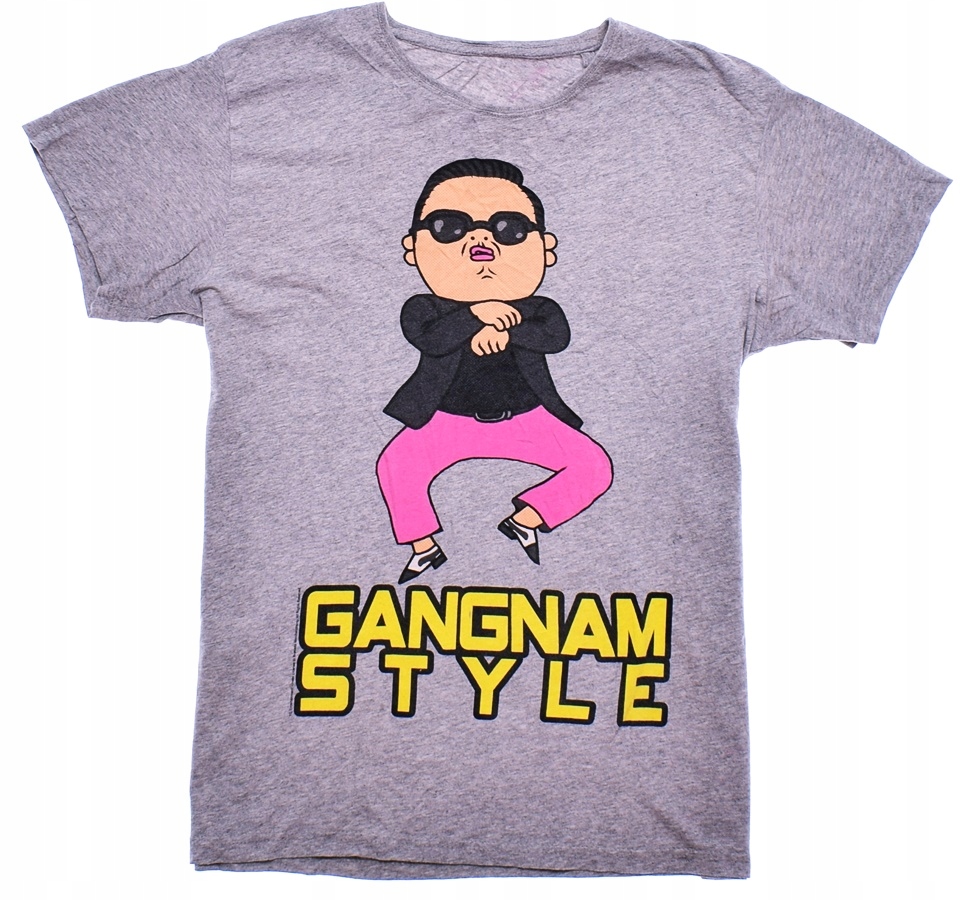 5530-4 .. m#k BAWELNIANY T-SHIRT GANGNAM STYLE r.M