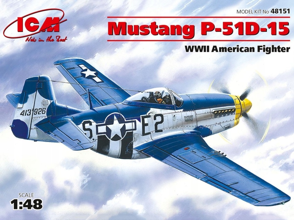 ICM 48151 - Samolot Mustang P-51 D-15 1:48