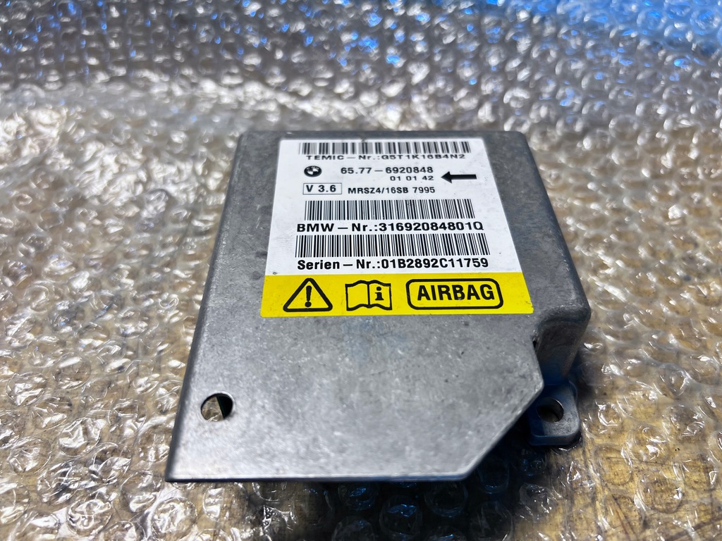 BMW E39 MODUŁ SENSOR KOMPUTER AIRBAG 6920848 11851590178 oficjalne