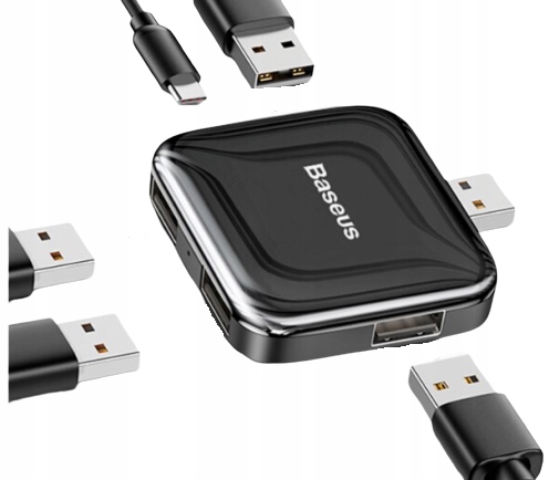 Купить Адаптер Baseus Mini HUB USB-разветвитель 4x USB 2.0: отзывы, фото, характеристики в интерне-магазине Aredi.ru