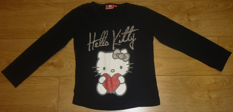 Czarna bluzka Cool Club Hello Kitty 6-8 lat