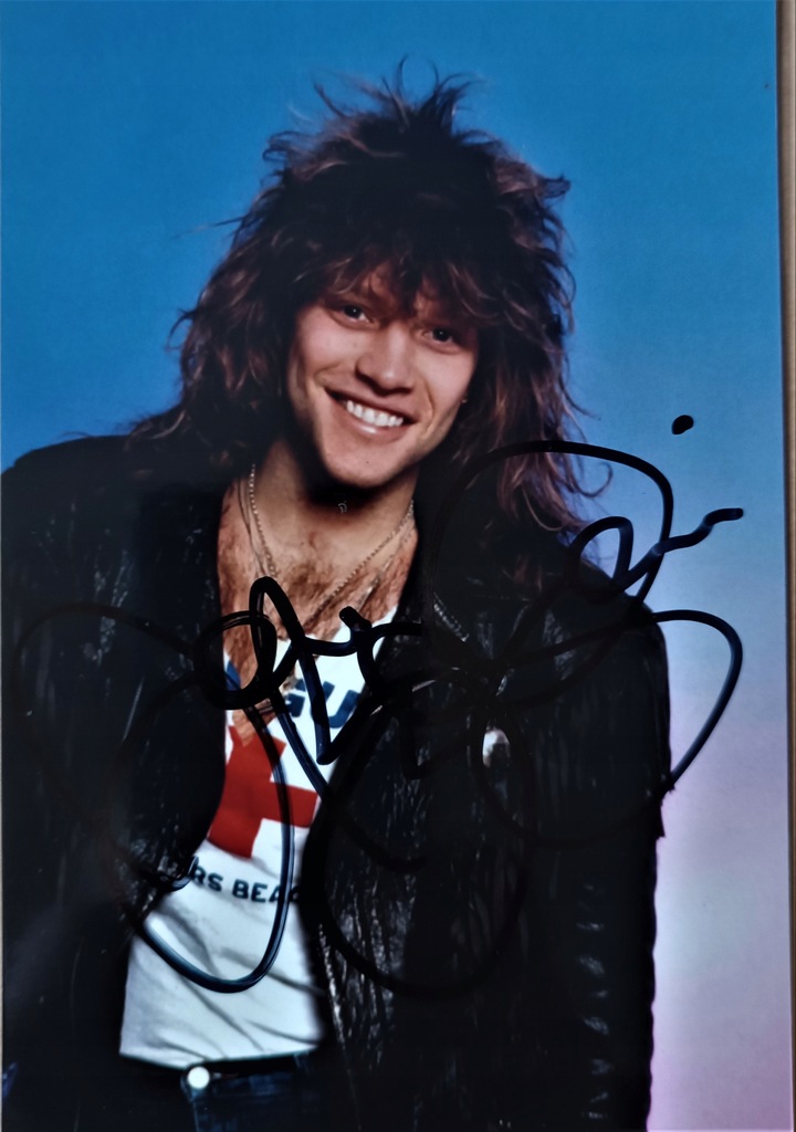 JON BON JOVI (Bon Jovi) - zdjęcie autografem
