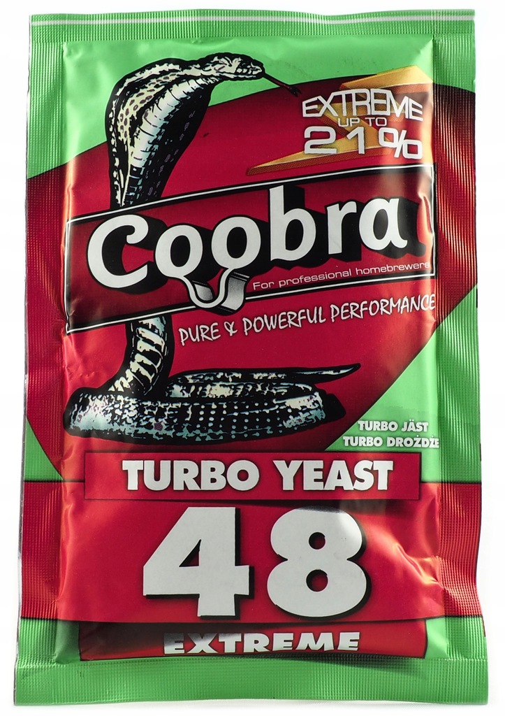 COOBRA 48 EXTREME do 21% drożdże gorzelnicze 135 G