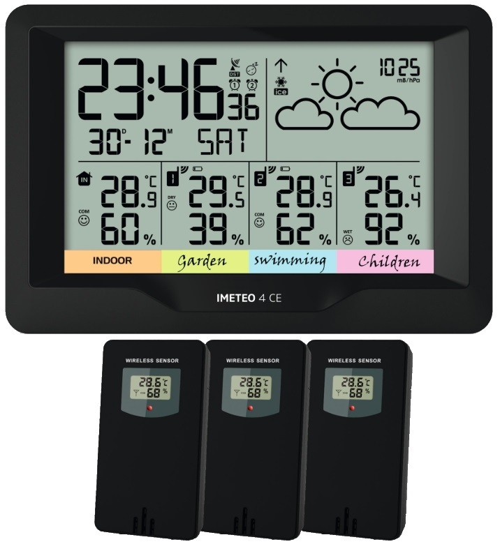 Купить Метеостанция с 3 наружными датчиками.: отзывы, фото, характеристики в интерне-магазине Aredi.ru