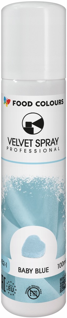 PR: Błękitny zamsz w sprayu Velvet 100 ml Food Colours