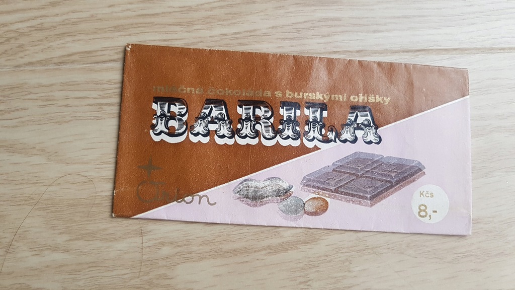 Opakowanie po czekoladzie Czechosłowacja PRL Barilla duża