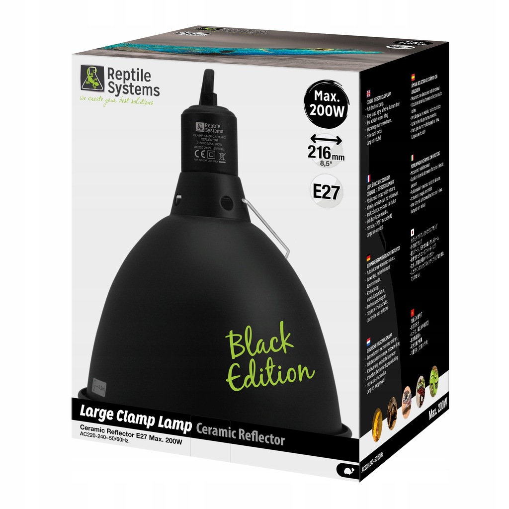 Купить Лампа Reptile Systems BLACK EDITION большая 200Вт: отзывы, фото, характеристики в интерне-магазине Aredi.ru