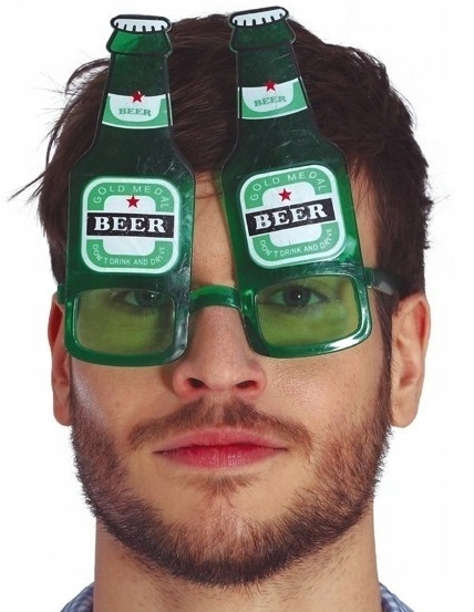 Okulary butelka piwa