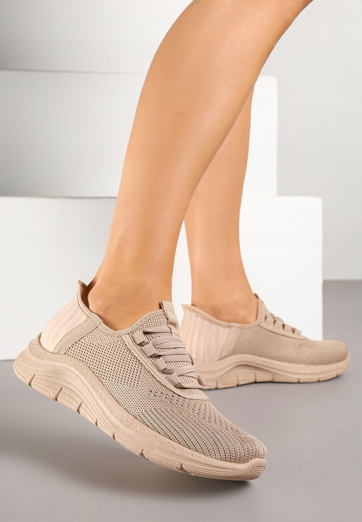Born2Be Ciemnobeżowe Buty Sportowe damskie