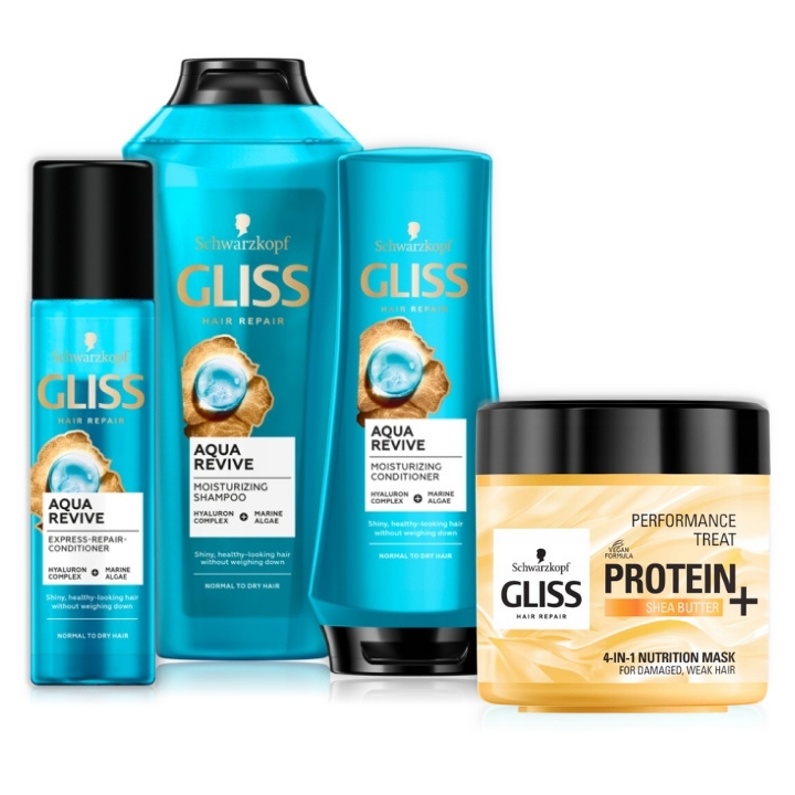 Gliss Aqua Revive Szampon do Włosów Odżywka Maska