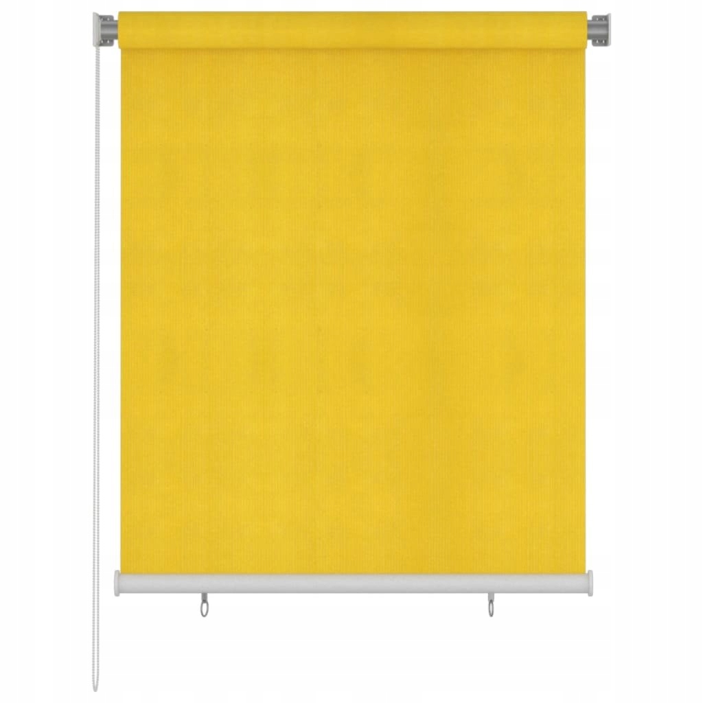 VidaXL Roleta zewnętrzna, 120x140 cm, żółta, HDPE