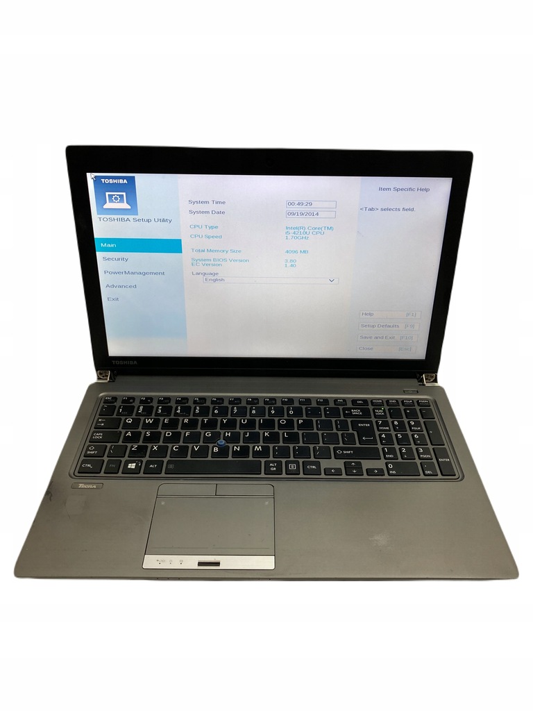 Laptop TOSHIBA TECRA Z50 15,6 " i5 4 GB Y61