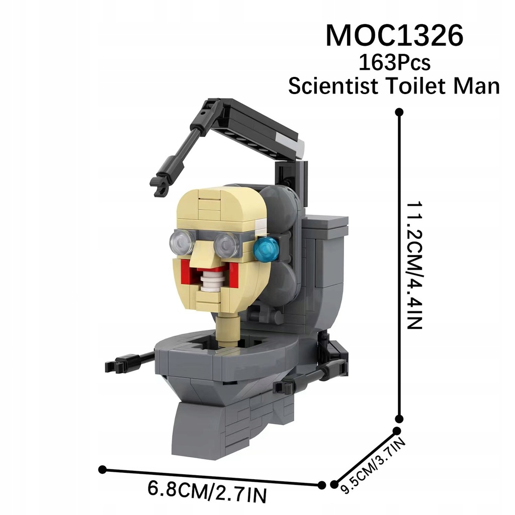 KLOCKI SKIBIDI TOILET TITAN CAMERAMAN FIGURKA