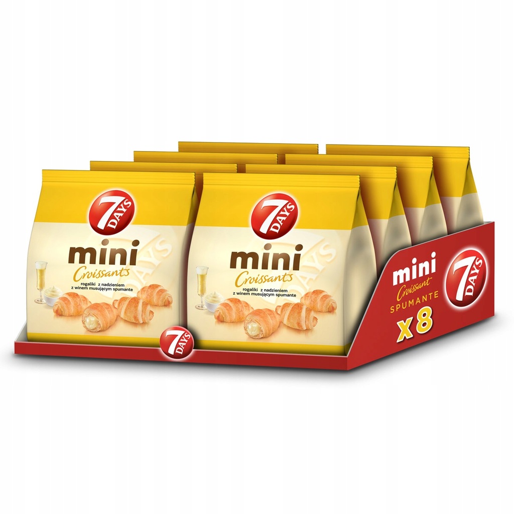 7 Days Mini rogaliki o smaku szampańskim 185g-8szt - 12766648118 ...