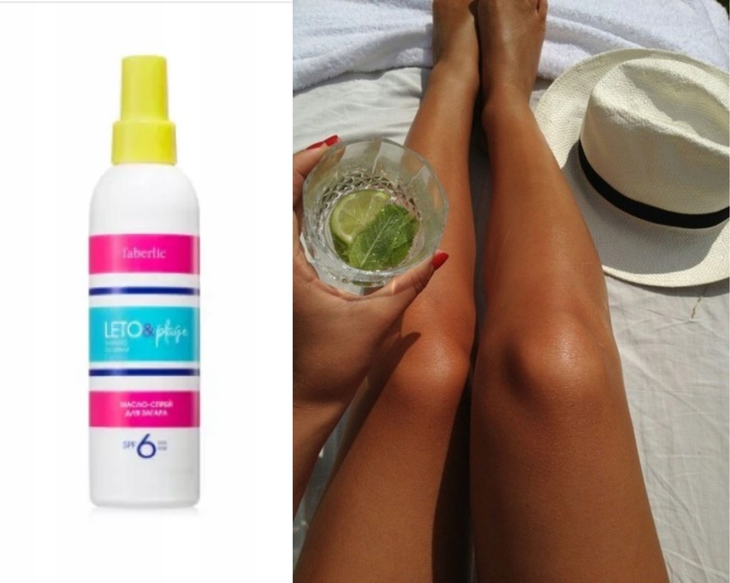 OLEJEK DO OPALANIA W SPRAYU SPF6 Faberlic 200ml